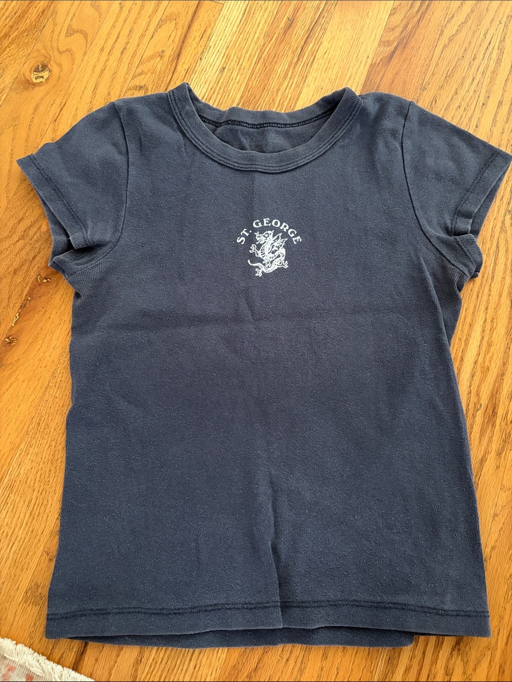 St. George Grey Short Sleeve Tee with Chest Crest
